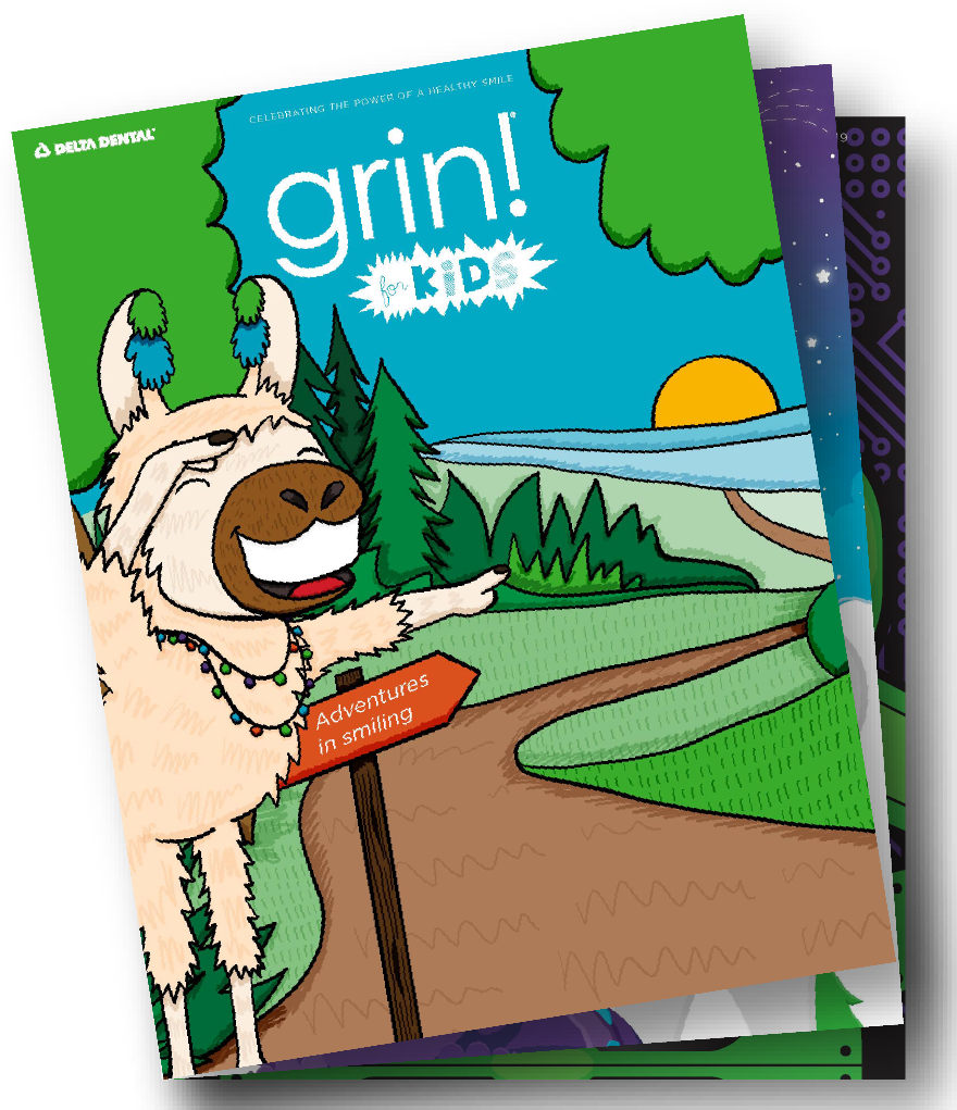 Grin! for Kids coloring book