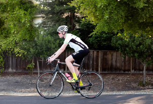 Man on bicycle